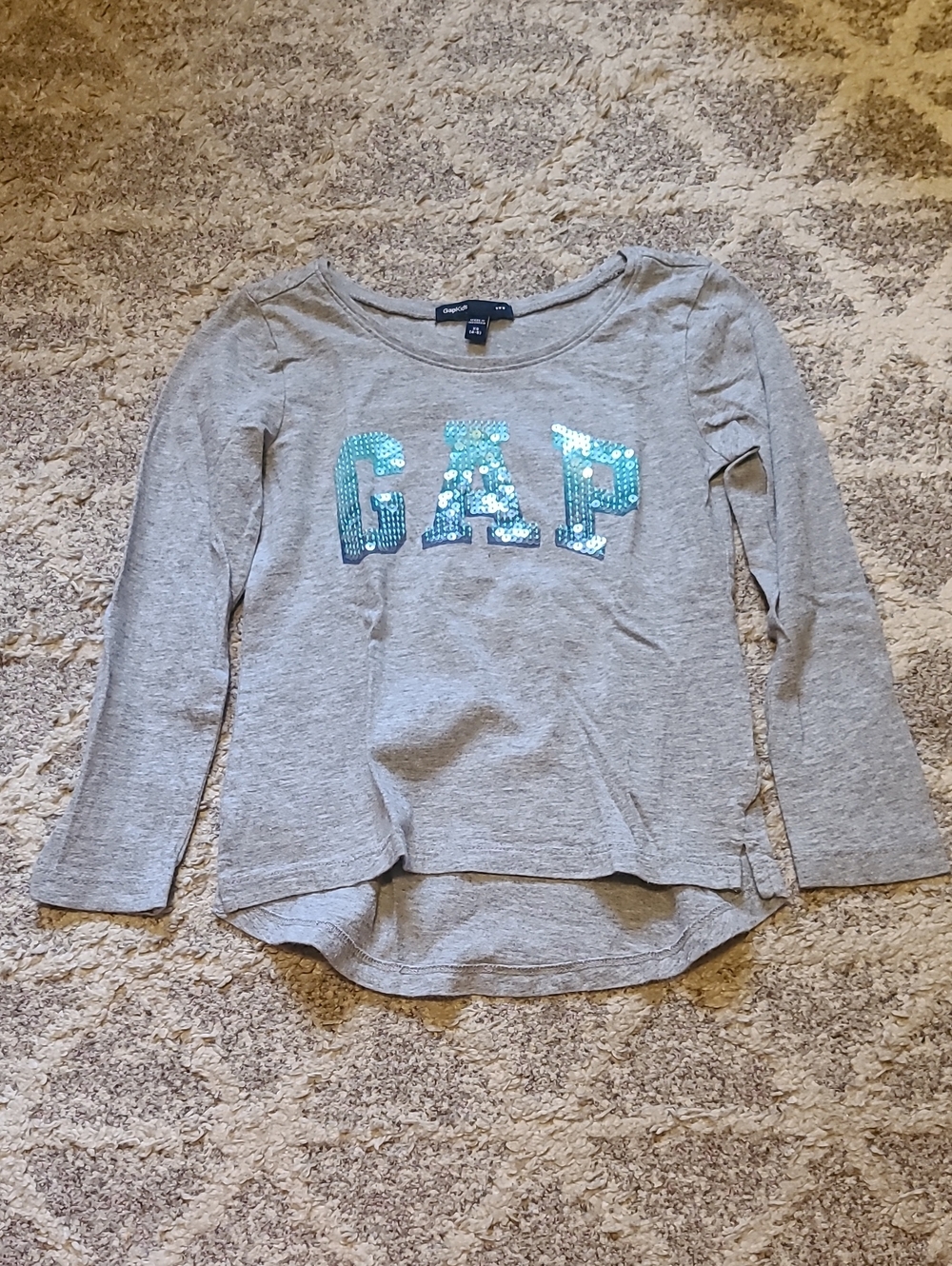 10 for $25 - baby GAP Girls XS (4-5 years) Long Gray Shirt